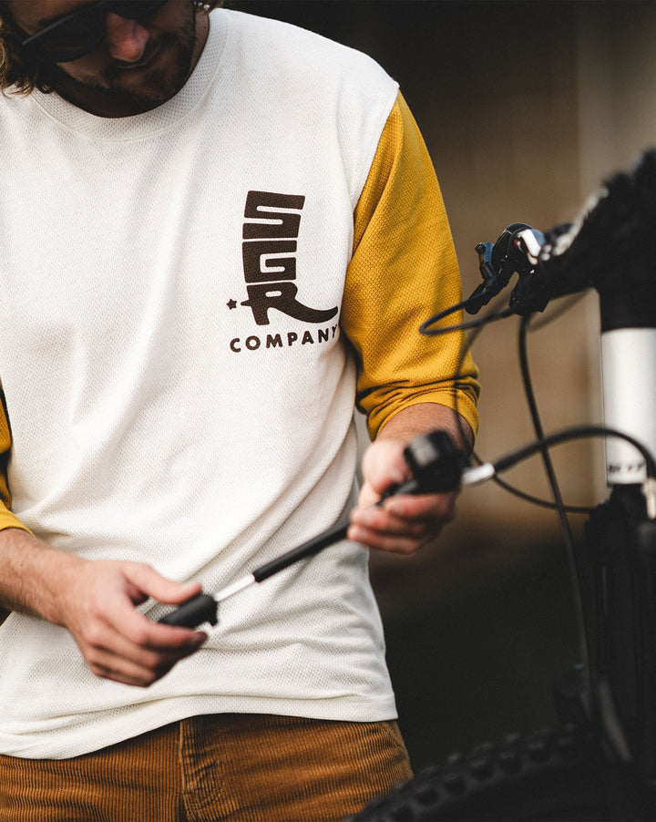 Seager Trailhead 3/4 Sleeve - Old Gold/Vintage White - Sun Diego Boardshop