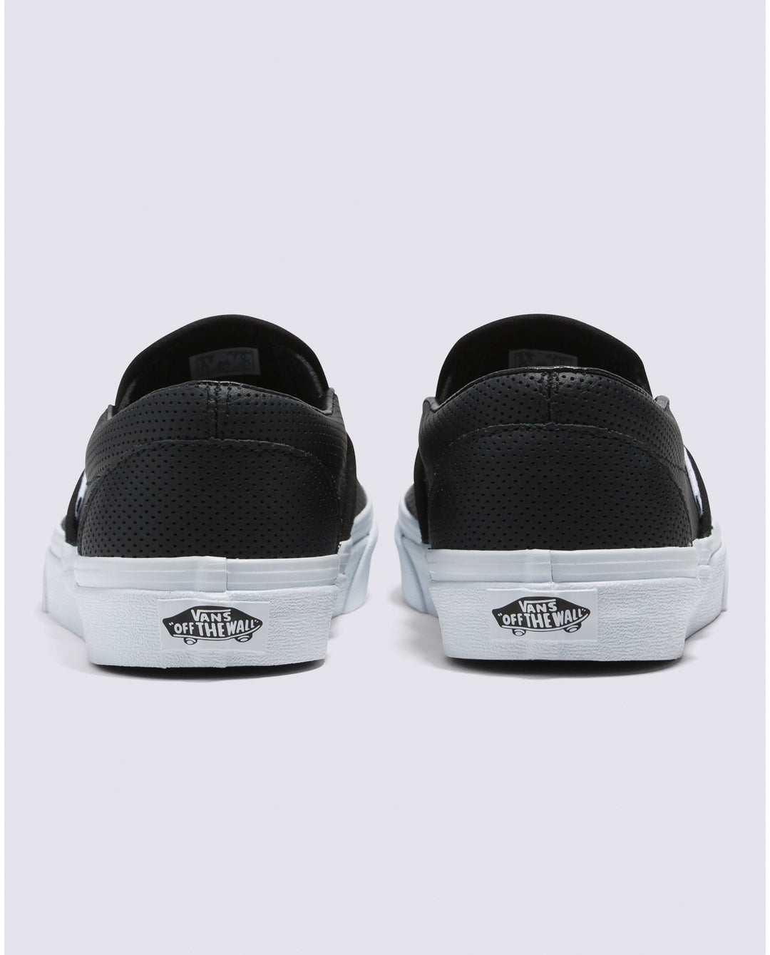 Vans Slip-On Perf Leather Shoe - Black - Sun Diego Boardshop