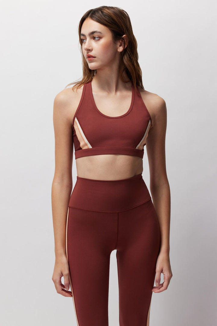 Spiritual Gangster Velo Dream Tech Bra - Washed Burgundy - Sun Diego Boardshop