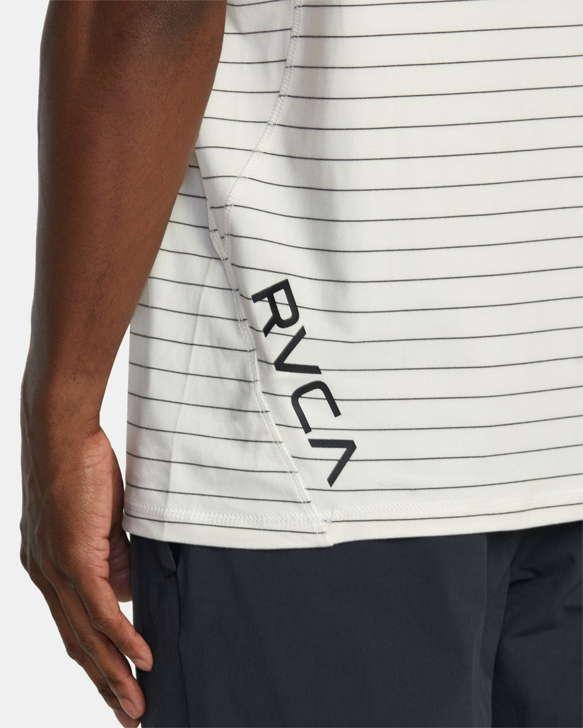 Rvca Va Sport Vent Technical Polo Shirt - Off White - Sun Diego Boardshop