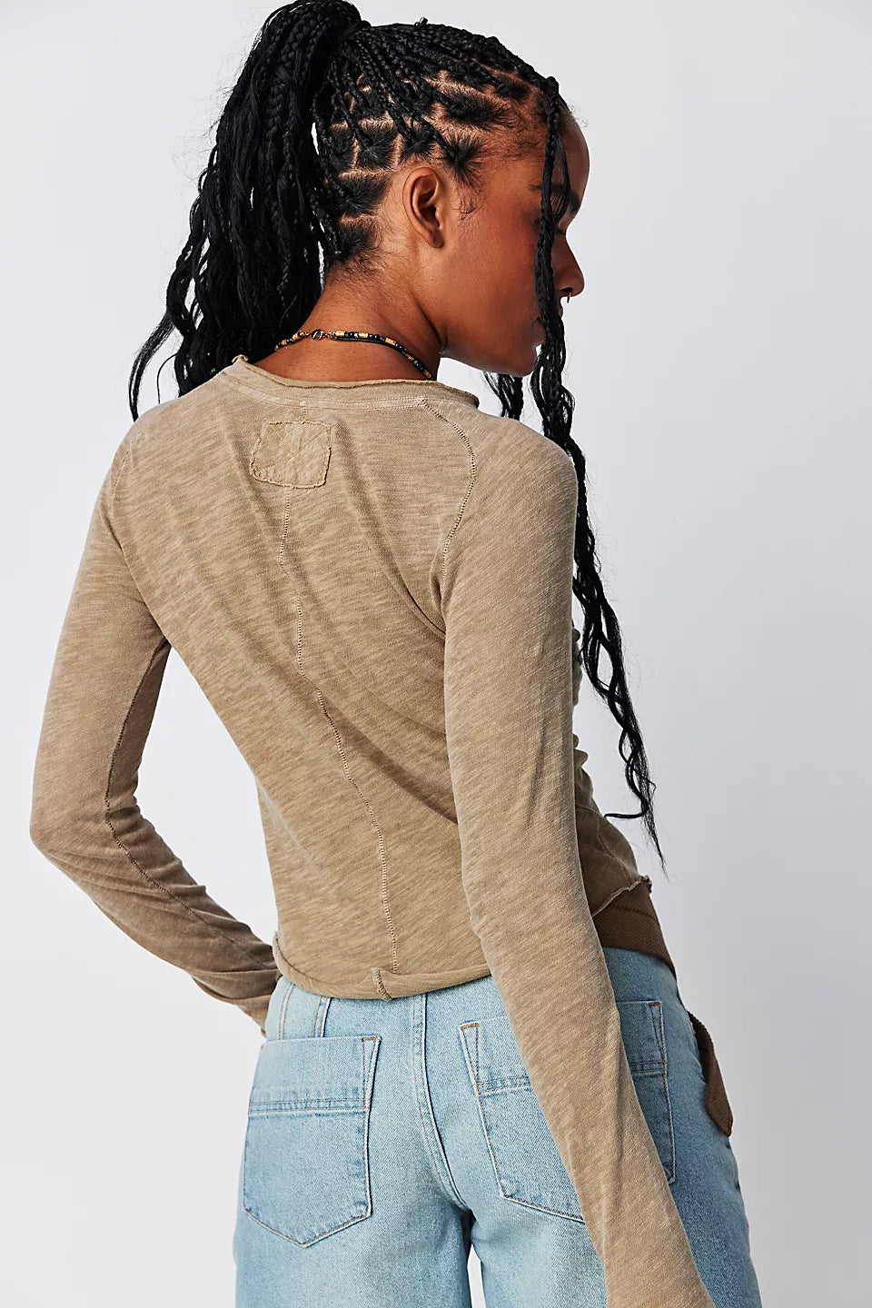 Free People Care FP Be My Baby Long Sleeve - TROPICAL NUT - Sun Diego Boardshop