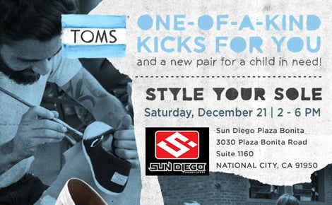 Upcoming Event! Toms Style Your Sole @ Plaza Bonita