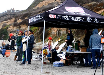 Annual Sun Diego Inter Shop Surf Contest