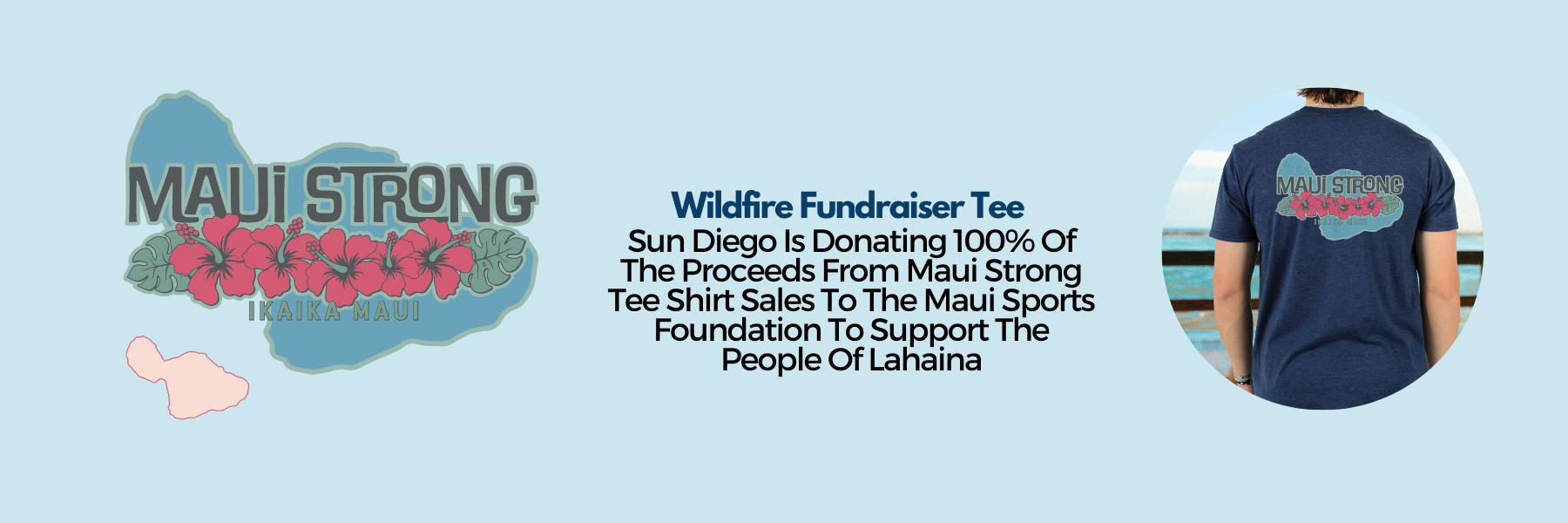 Shop Sun Diego Maui Strong Fundraiser Tee