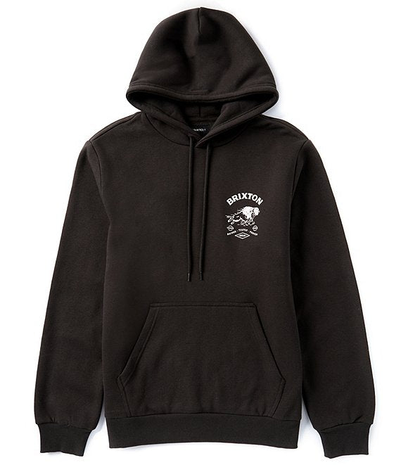 Brixton Charging Buffalo Hoodie - WASHED BLACK - Sun Diego Boardshop