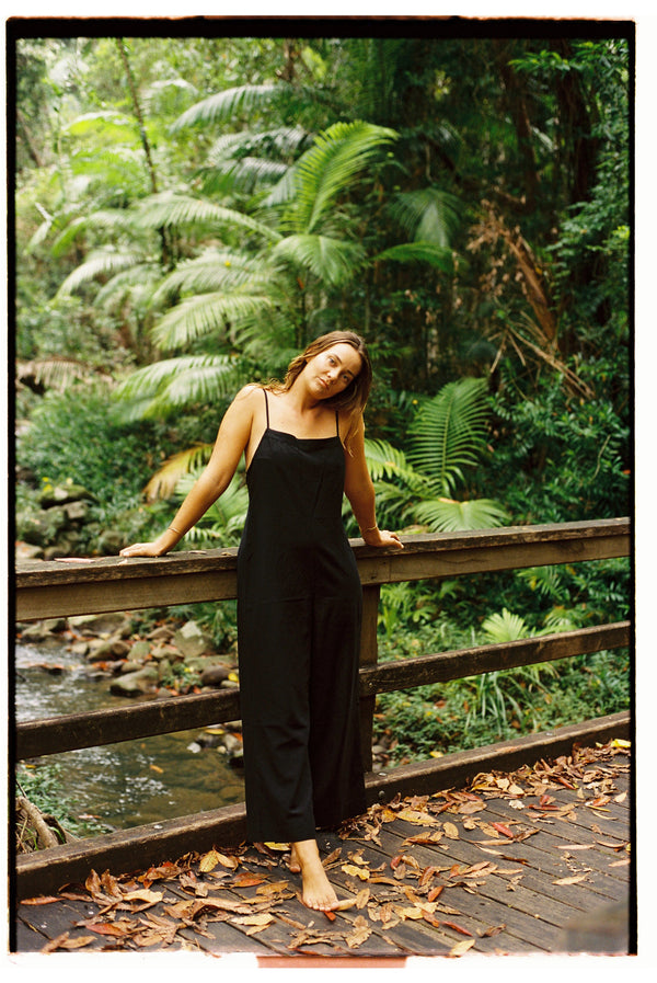 Rhythm Classic Jumpsuit - BLACK - Sun Diego Boardshop