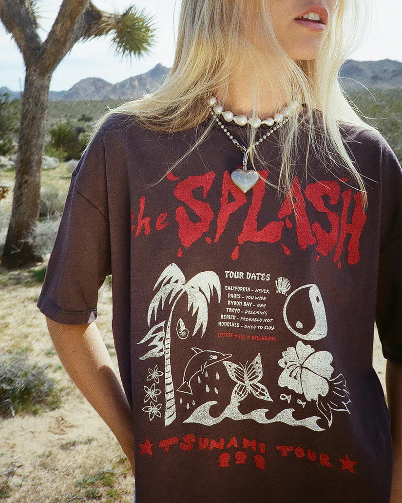 Billabong Lottie Hall Short Sleeve T-Shirt - Off Black - Sun Diego Boardshop