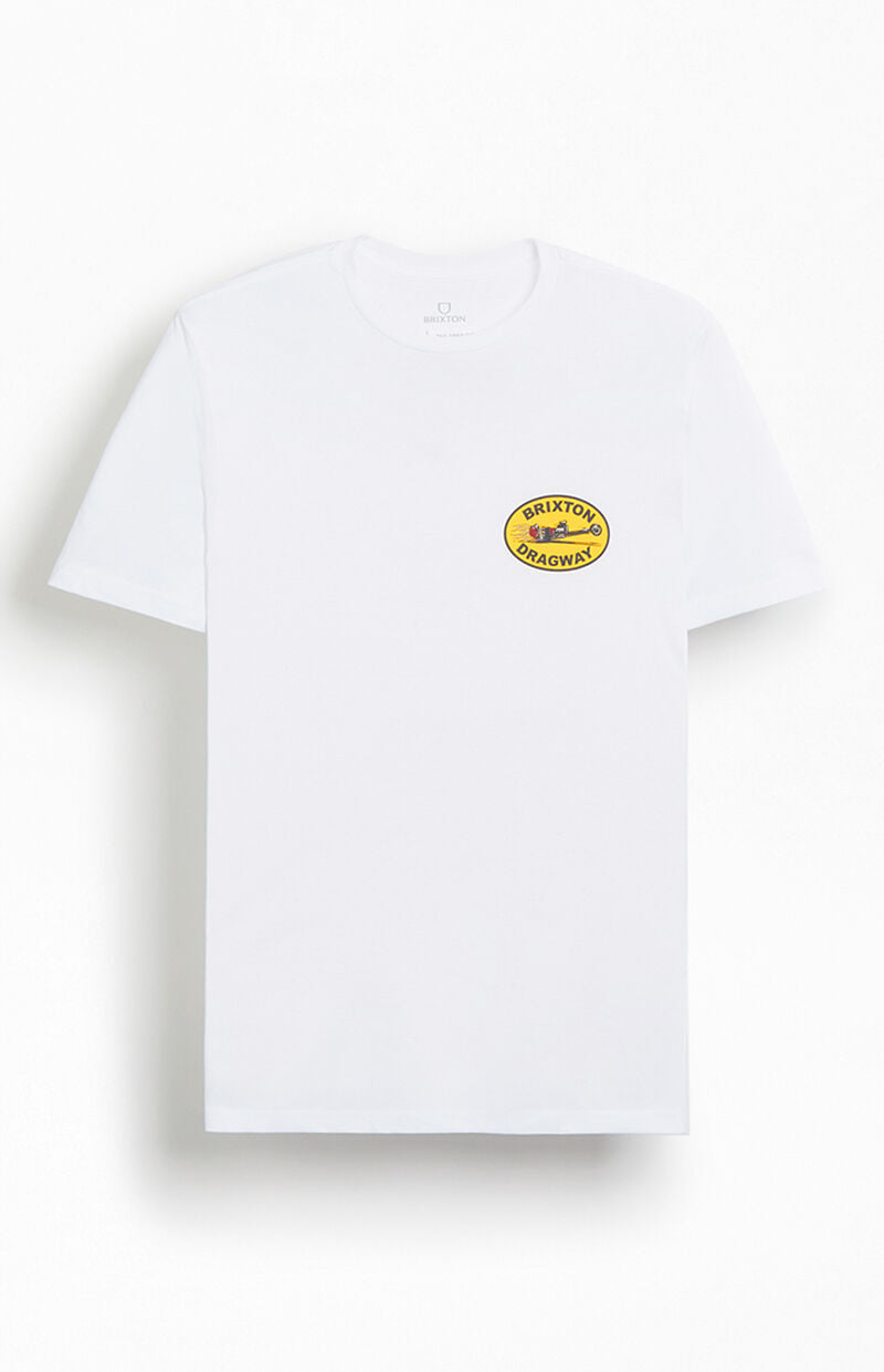 Brixton Dragway Tailored T-Shirt - WHITE - Sun Diego Boardshop