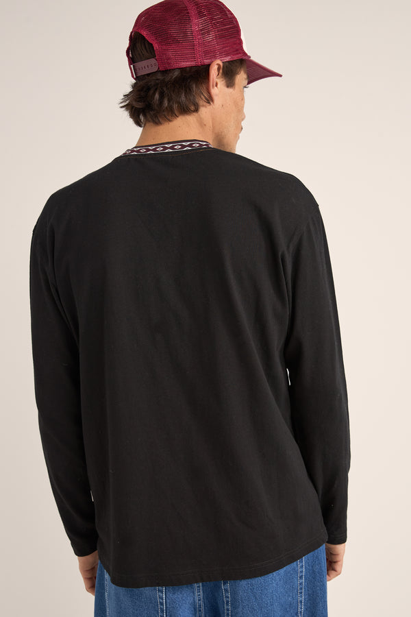 Rhythm Vintage Jac Pocket Knit - BLACK - Sun Diego Boardshop