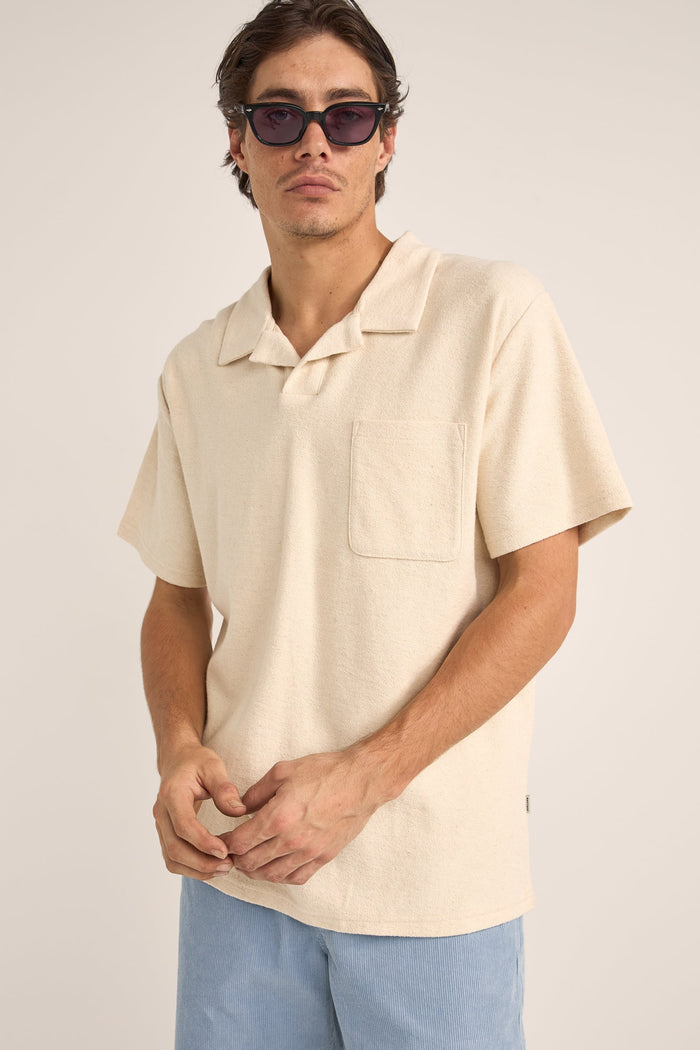 Rhythm Vintage Terry Polo - NATURAL - Sun Diego Boardshop