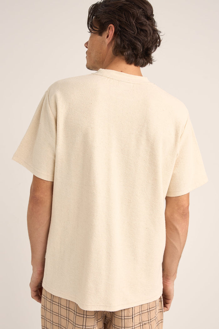 Rhythm Vintage Terry SS Knit T-Shirt - NATURAL - Sun Diego Boardshop