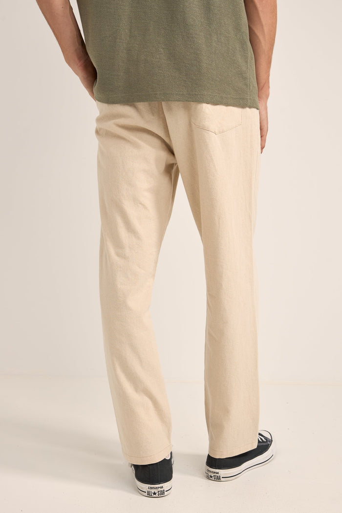 Rhythm Linen Jam Pant - BONE - Sun Diego Boardshop