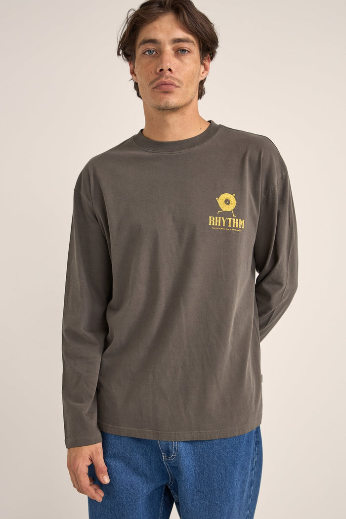 Rhythm Record Vintage Ls T-Shirt - VINTAGE BLACK - Sun Diego Boardshop