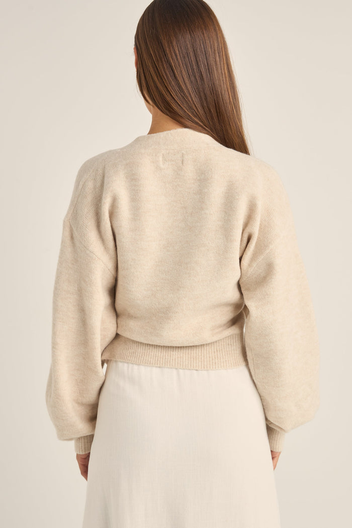 Rhythm Lexie Wrap Front Knit - NATURAL - Sun Diego Boardshop