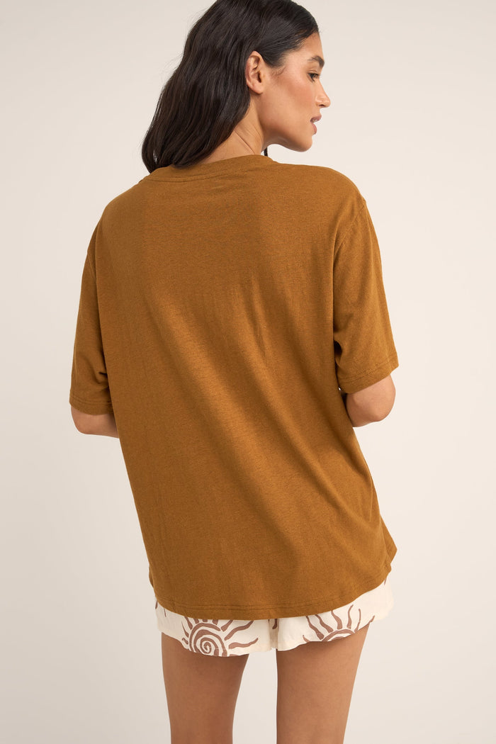 Rhythm Seafarer Oversized T-Shirt - BROWN - Sun Diego Boardshop