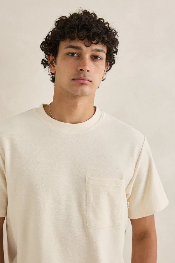 Rhythm Vintage Terry Short Sleeve T-Shirt - Natural - Sun Diego Boardshop