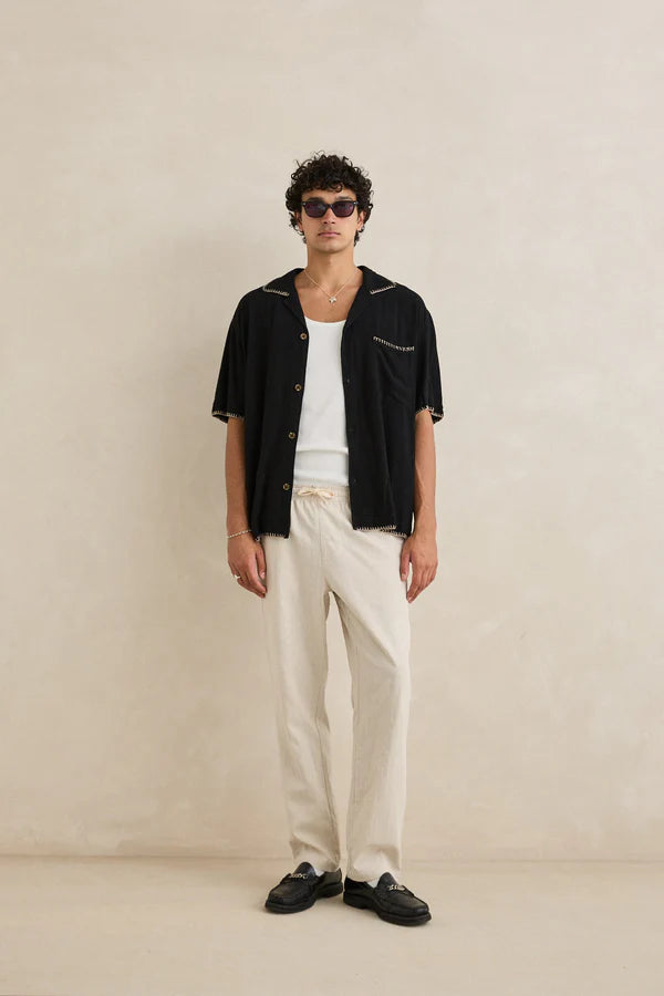 Rhythm Linen Jam Pant - Bone - Sun Diego Boardshop