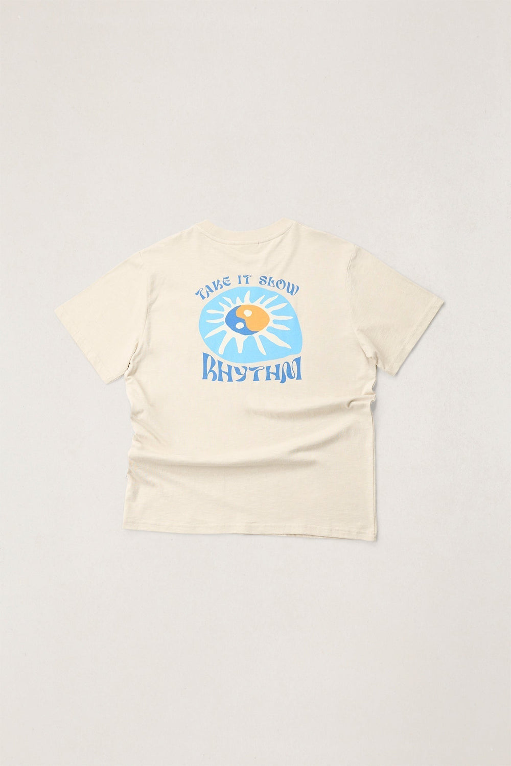 Rhythm Men's Slow Down Slub Ss T-Shirt Moonrock - Moonrock