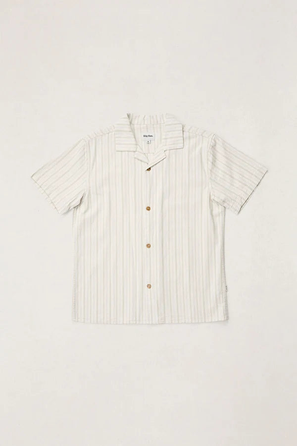Rhythm Vacation Stripe Short Sleeve Shirt - Natural - Sun Diego Boardshop