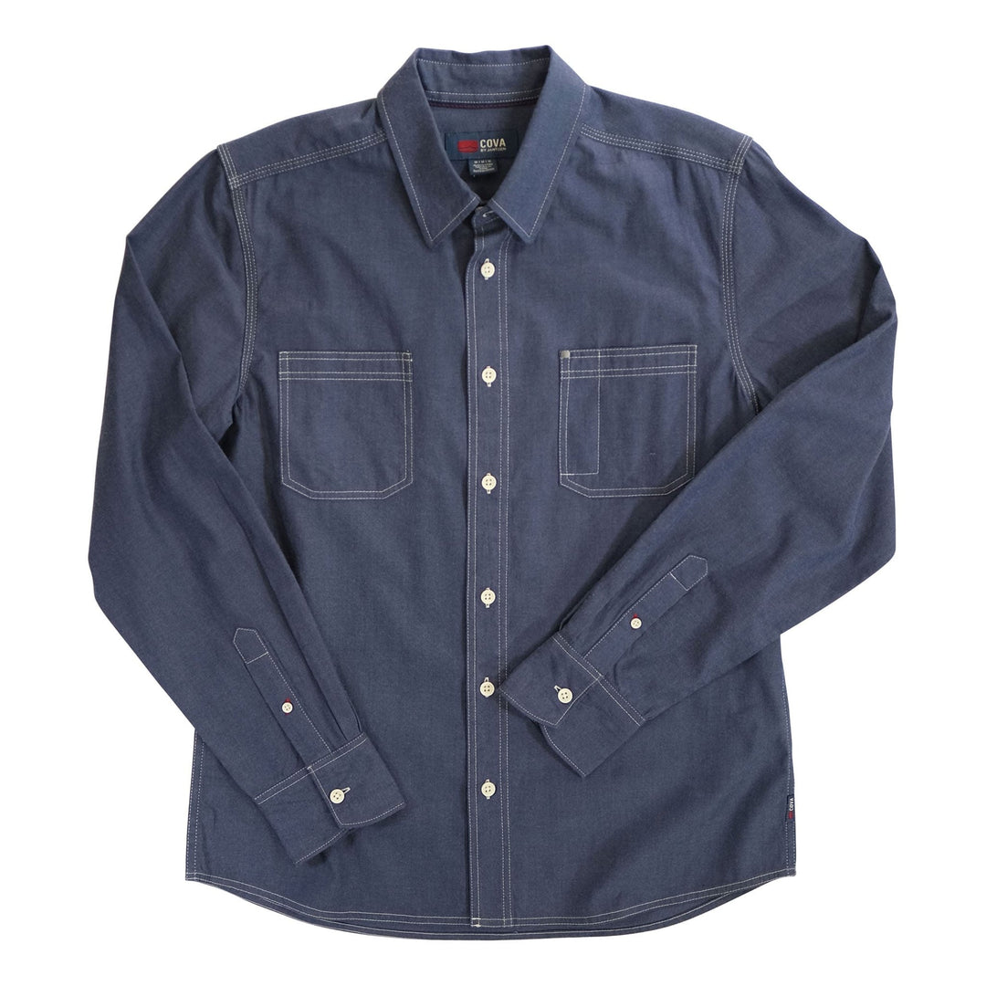 Cova SEASIDE WOVEN SHIRT - CHAMBRAY - Sun Diego Boardshop