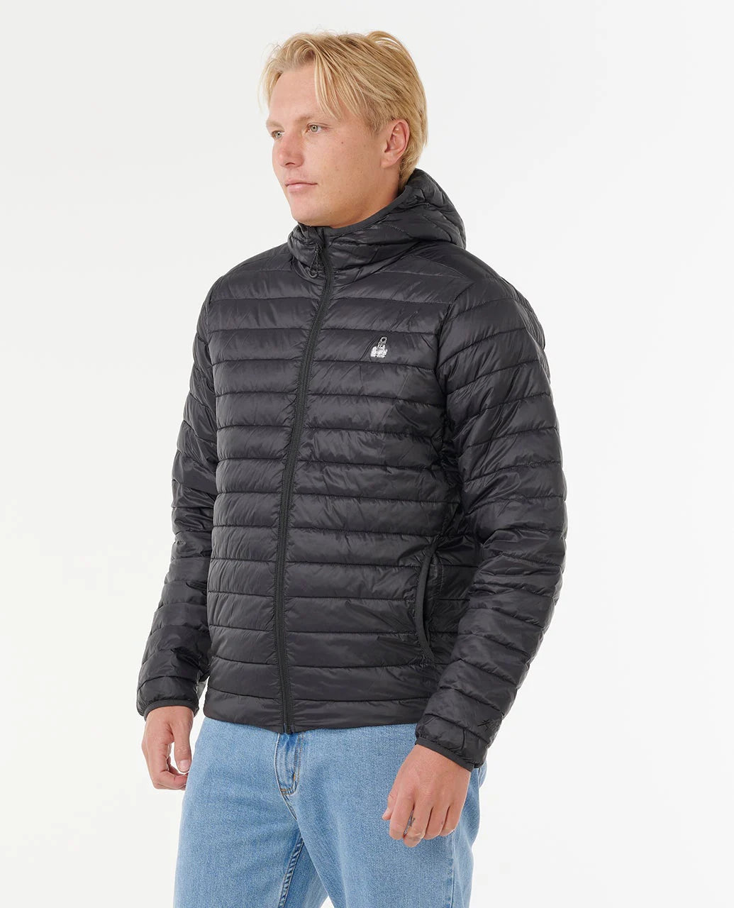 Rip Curl Anti-Series Search Puffer Hood - Black - Sun Diego Boardshop