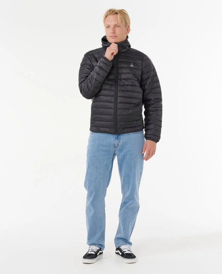 Rip Curl Anti-Series Search Puffer Hood - Black - Sun Diego Boardshop