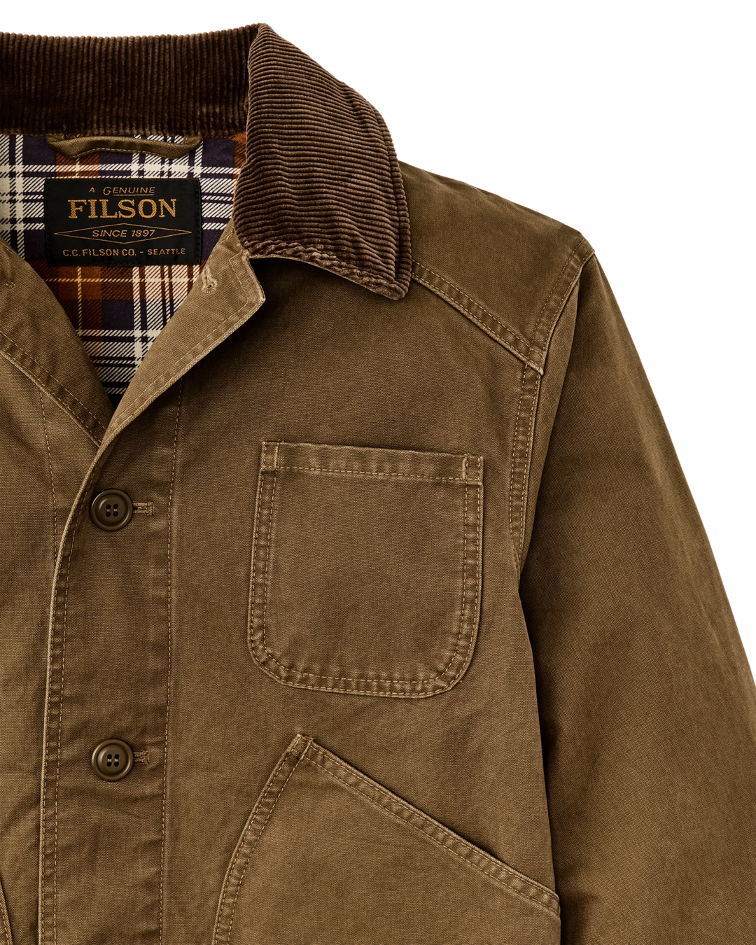 Filson Men's Canvas Outfitter Jacket - Kangaroo - Sun Diego Boardshop