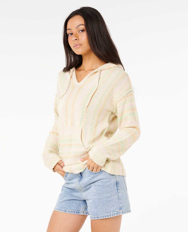 Rip Curl Revival Knit Poncho - Beige