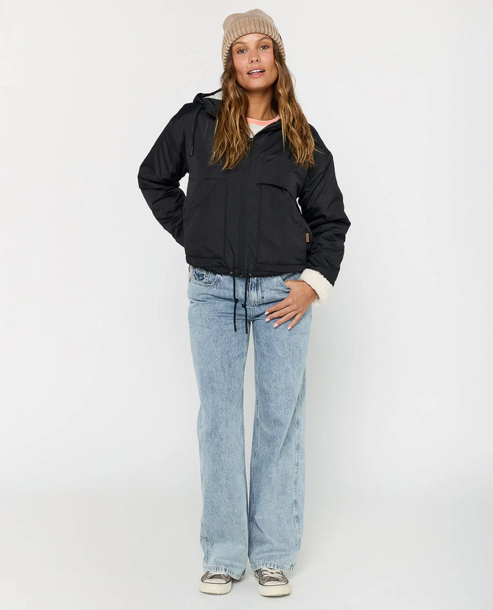 Rip Curl Keepsakes Bomber Jacket - Washed Black 8264