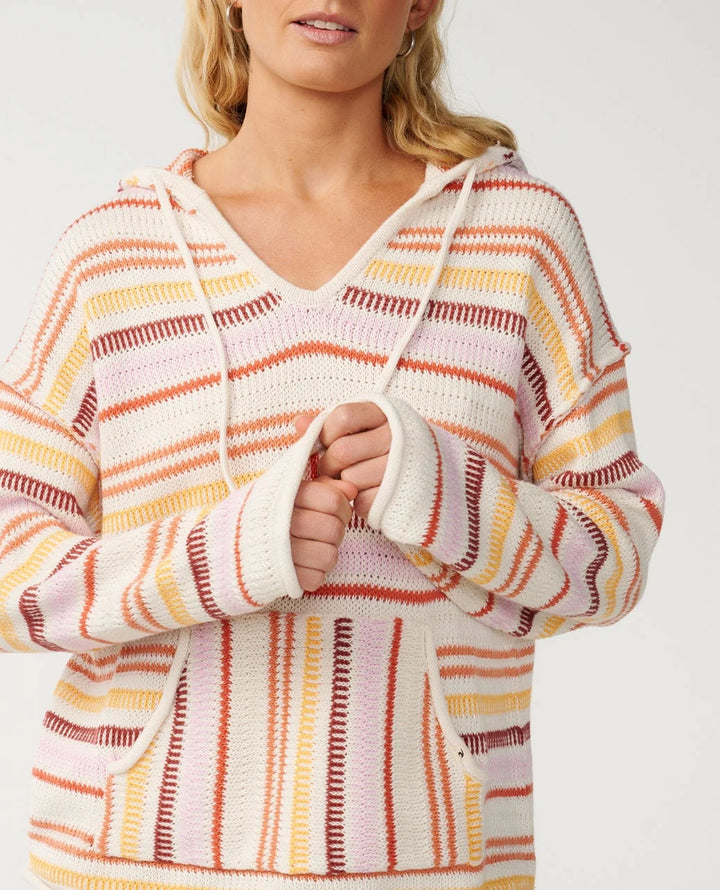Rip Curl Women's Retro Swell Stripe Poncho - Lilac - Sun Diego Boardshop