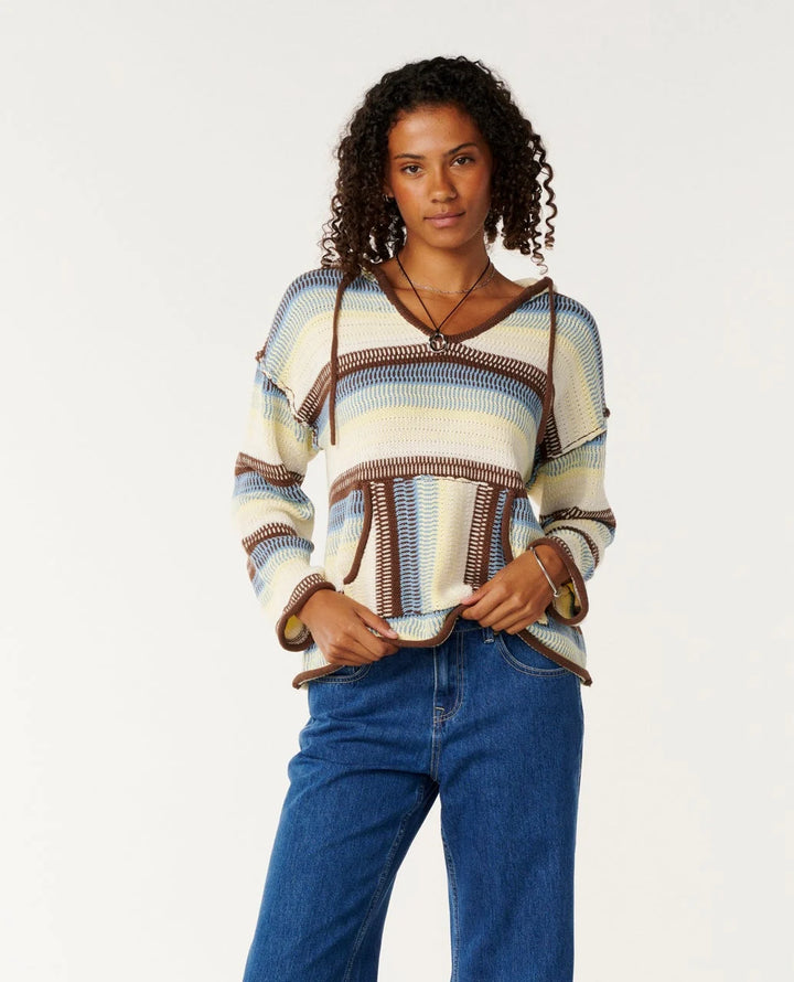 Rip Curl Women's Retro Swell Stripe Poncho - Multico - Sun Diego Boardshop