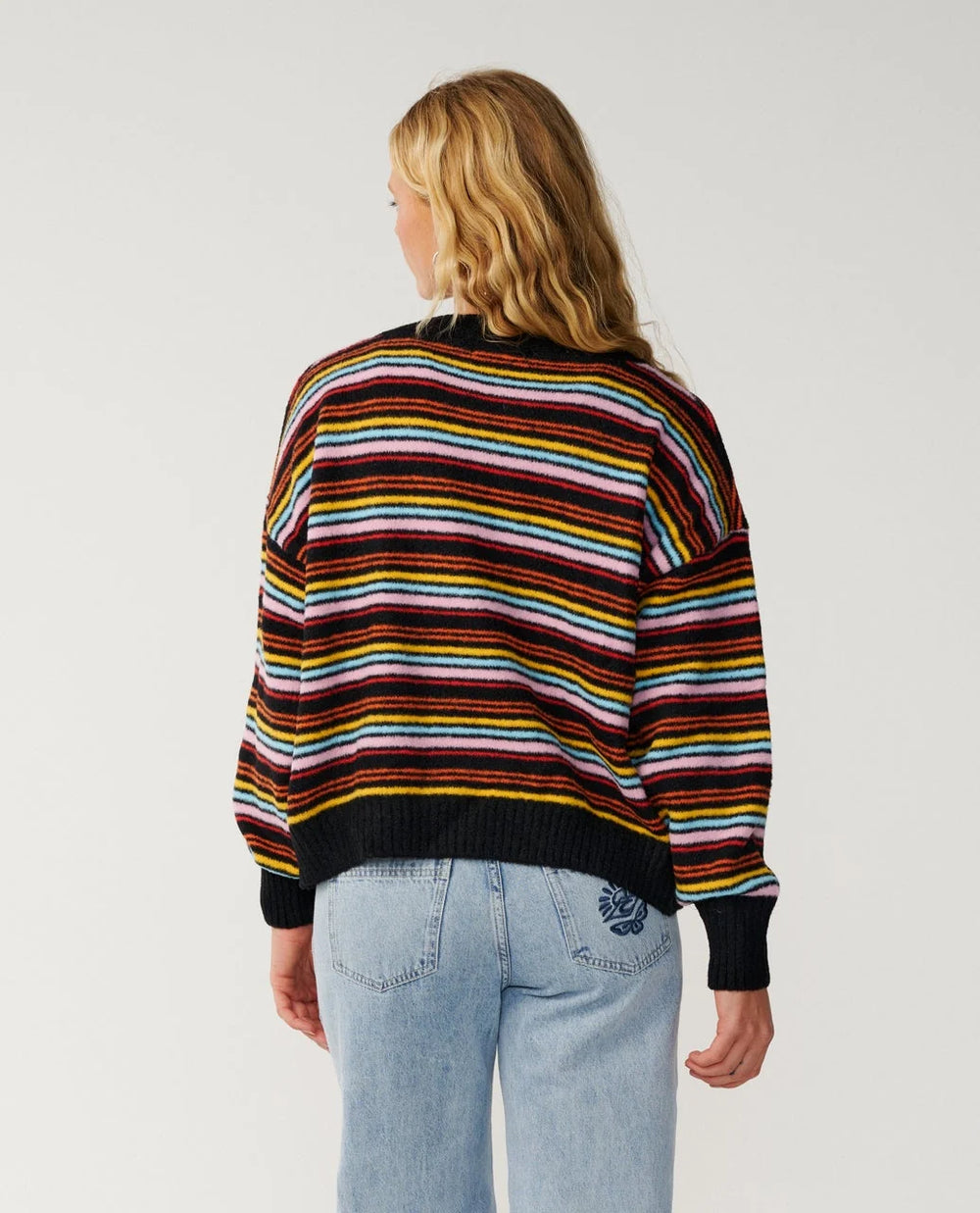 Rip Curl Women's Surf Revival Jacquard Cardi - Black/Multi - Sun Diego Boardshop