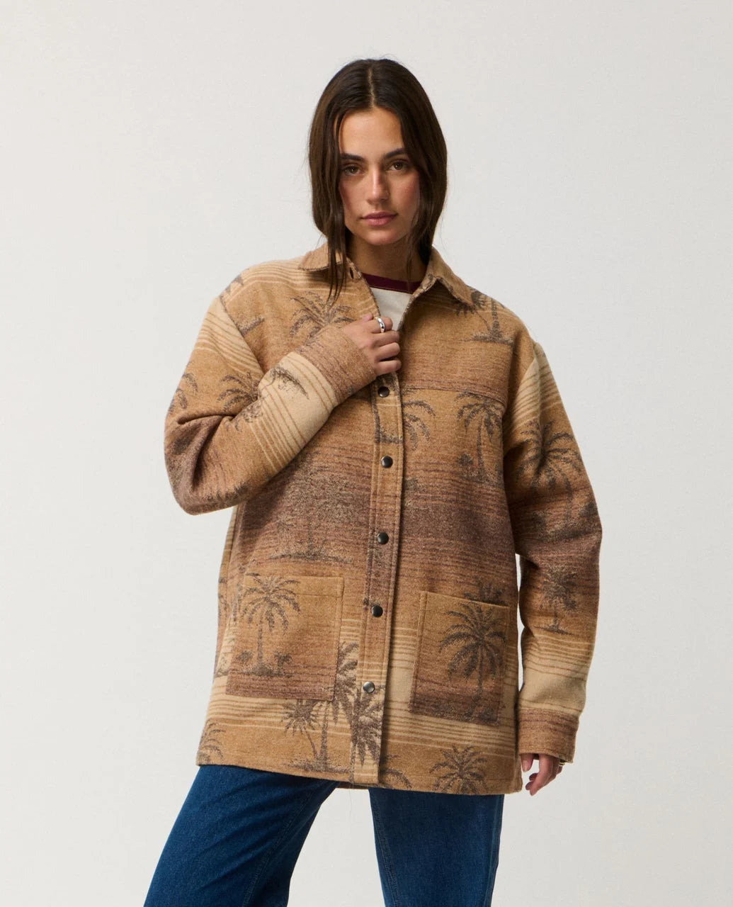 Rip Curl Women's Retro Swell Jacquard Shacket - Multi - Sun Diego Boardshop