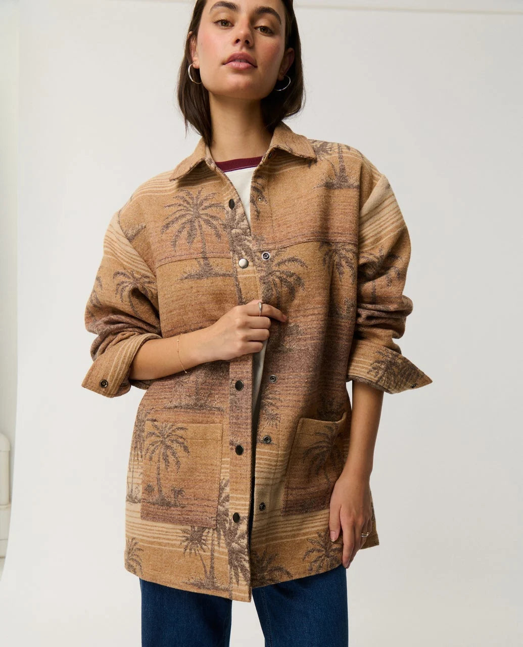 Rip Curl Women's Retro Swell Jacquard Shacket - Multi - Sun Diego Boardshop