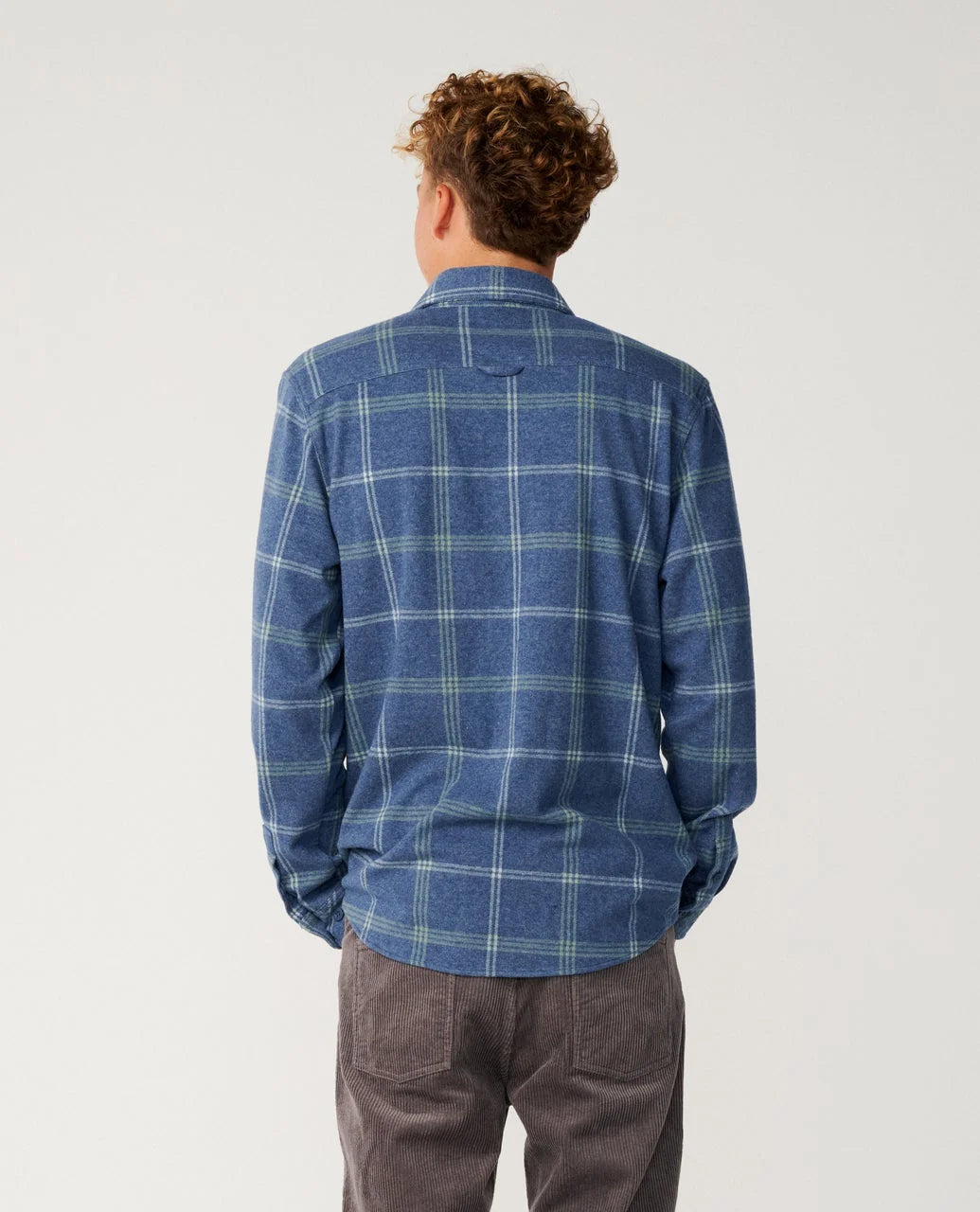 Rip Curl Men's Grid Long Sleeve Shirt - Navy - Sun Diego Boardshop