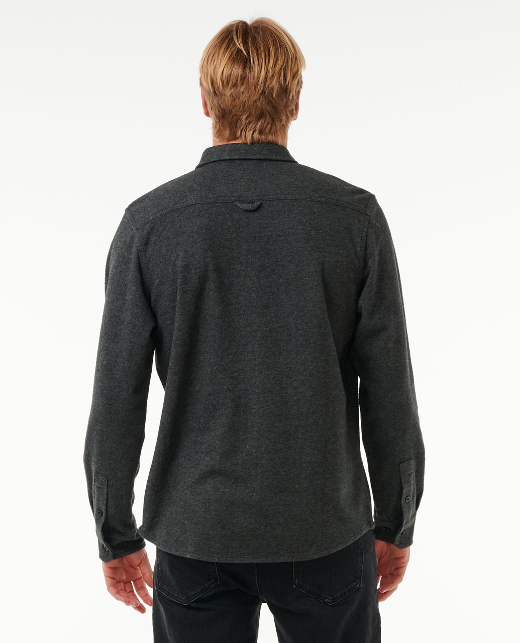 Rip Curl Grid Long Sleeve Shirt - Black Marle