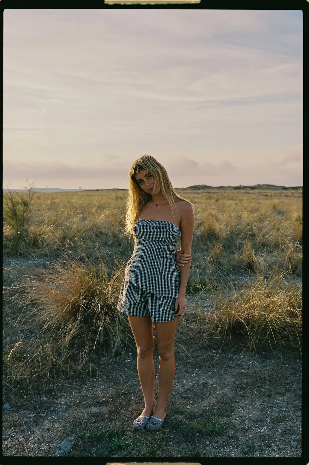 Rhythm Lottie Check Top - Brown - Sun Diego Boardshop