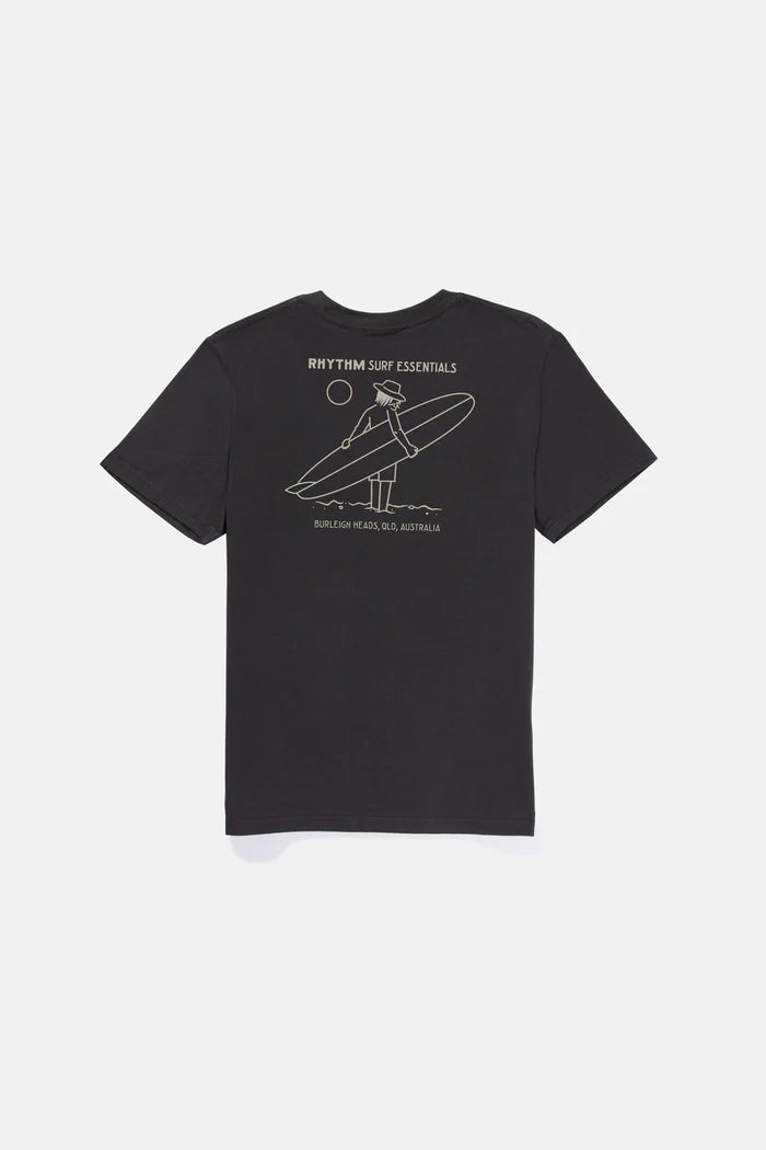 Rhythm Lull Short Sleeve T Shirt - BLACK - Sun Diego Boardshop