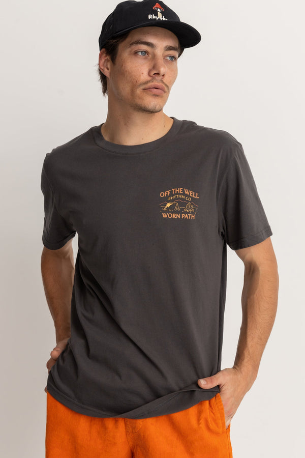 Rhythm Wilderness Short Sleeve T Shirt - VINTAGE BLACK - Sun Diego Boardshop