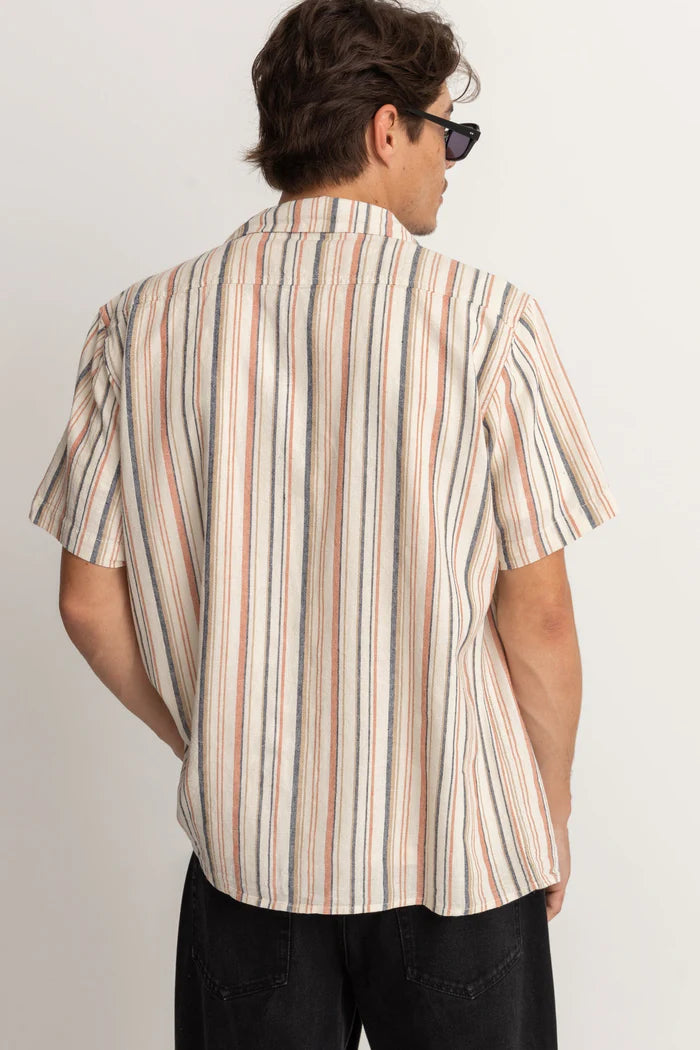 Rhythm Vacation Stripe Ss Shirt - NATURAL - Sun Diego Boardshop