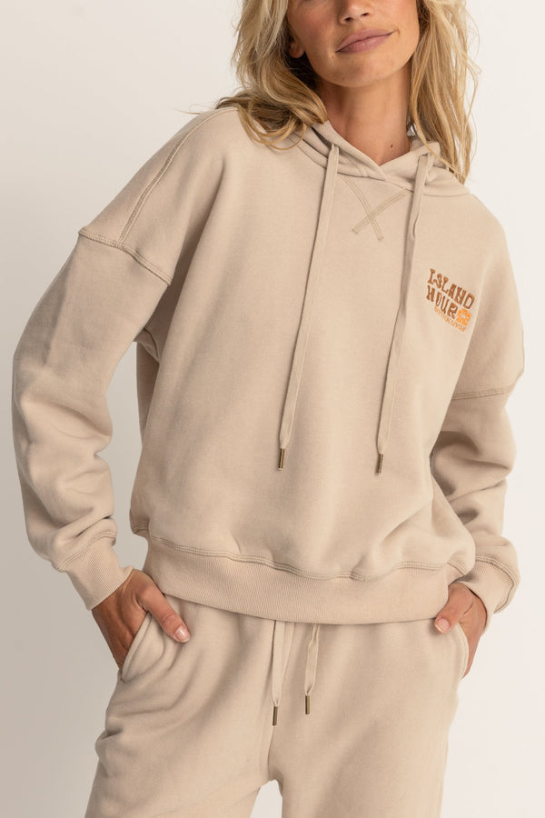 Rhythm Island Hour Hooded Fleece - ECRU - Sun Diego Boardshop