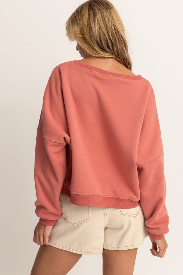 Rhythm Horizon Slouch Fleece - ROSE - Sun Diego Boardshop