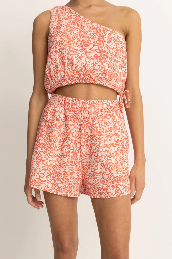 Rhythm Islander Floral Beach Short - CORAL - Sun Diego Boardshop