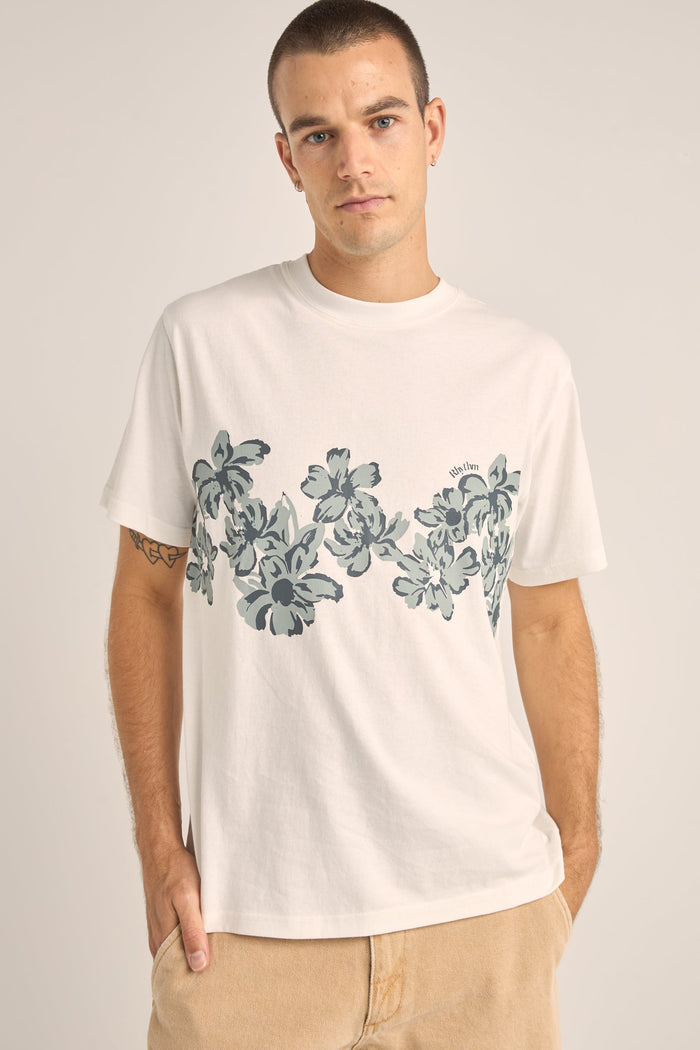 Rhythm Vacation Floral Ss T Shirt - VINTAGE WHITE - Sun Diego Boardshop