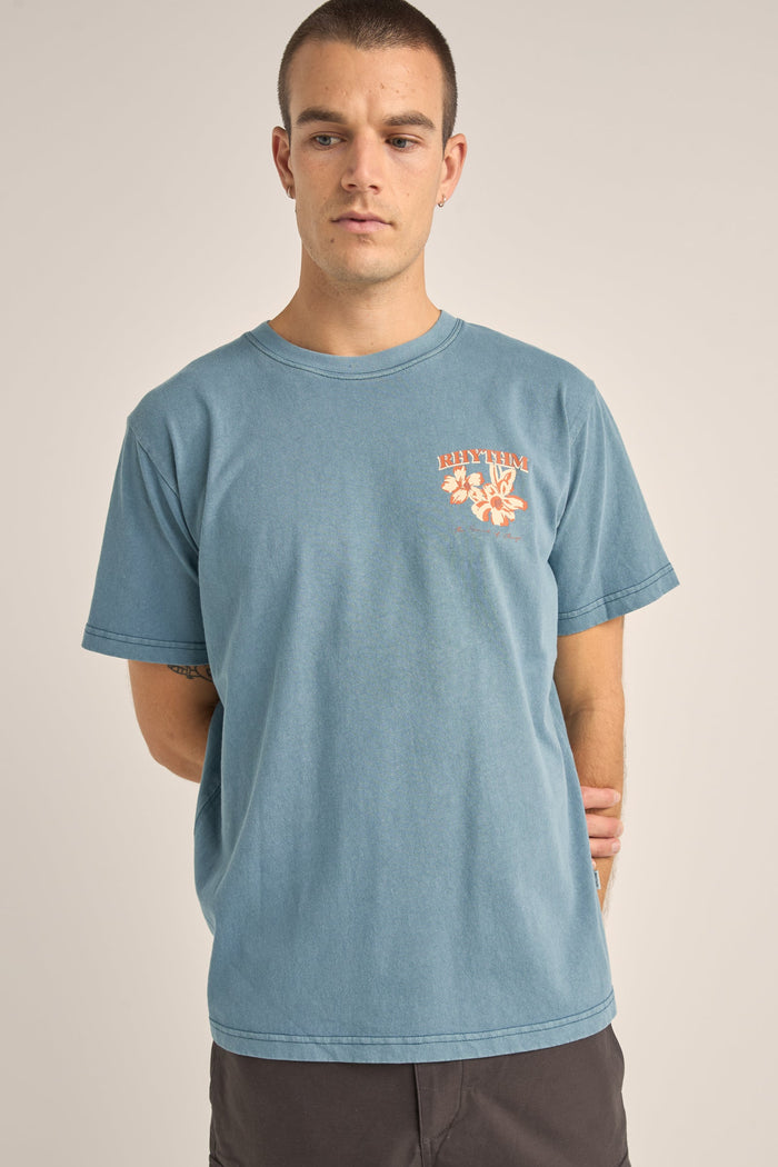 Rhythm Postcard Ss Shirt - WASHED OUT SLATE - Sun Diego Boardshop