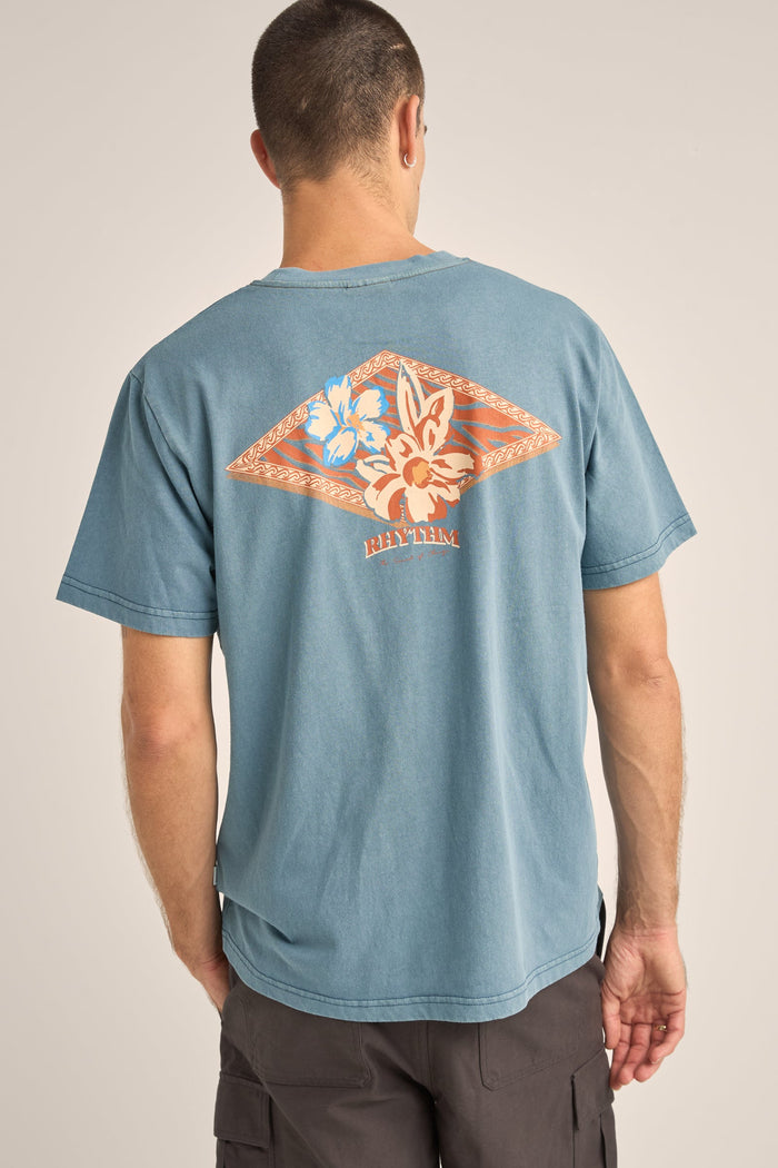 Rhythm Postcard Ss Shirt - WASHED OUT SLATE - Sun Diego Boardshop