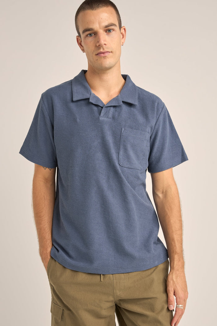 Rhythm Vintage Terry Polo - SLATE - Sun Diego Boardshop