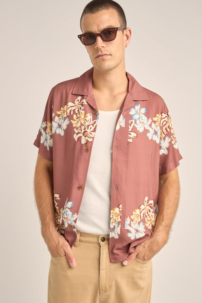 Rhythm Vacation Floral Ss Shirt - CLAY - Sun Diego Boardshop