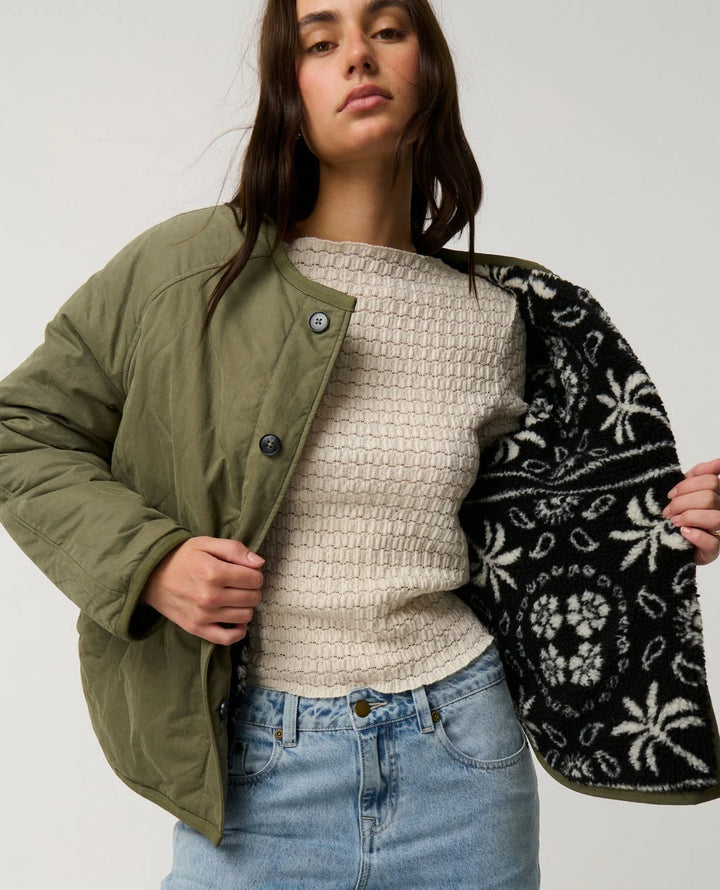 Rip Curl Women's Bossa Nova Revo Jacket - Military Green