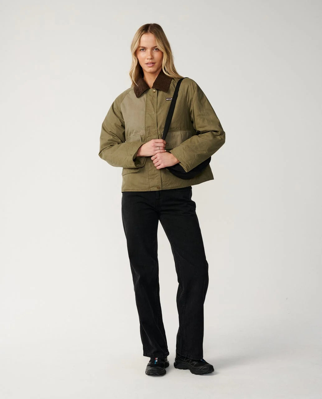 Rip Curl Women's Bossa Nova Waxed Chore Jacket - Military Green